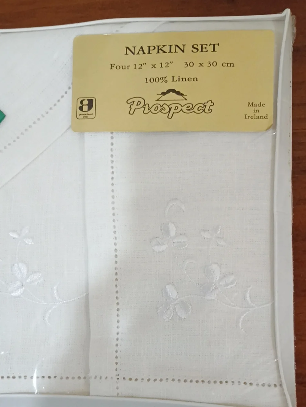 Prospect Irish Linen Napkins, Set Of 4 - Vintage!